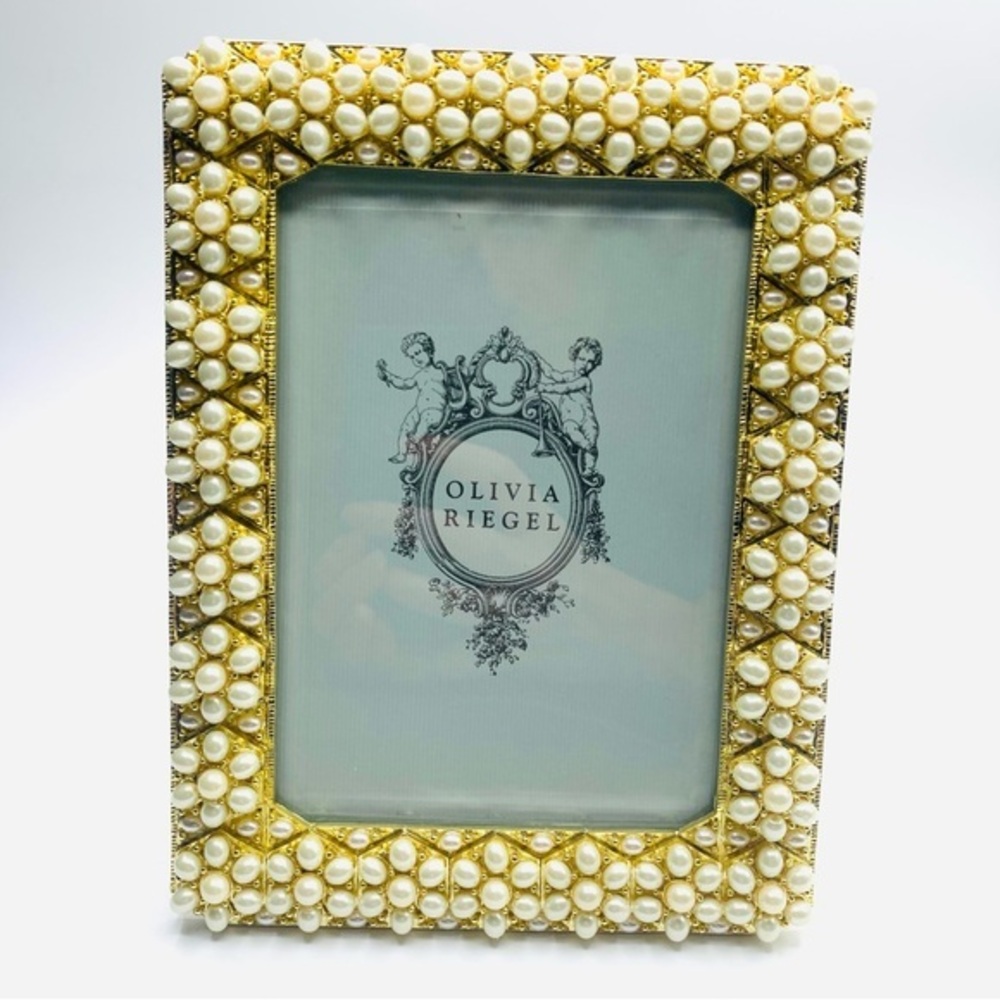 Olivia Riegel Pearl 4" x 6" Photo Size Jeweled Frame “Harper”